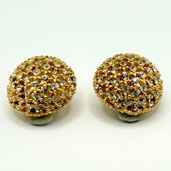 Vintage CINER Gold Tone Rhinestone Necklace Bracelet Earrings Set - Picture 14 of 14